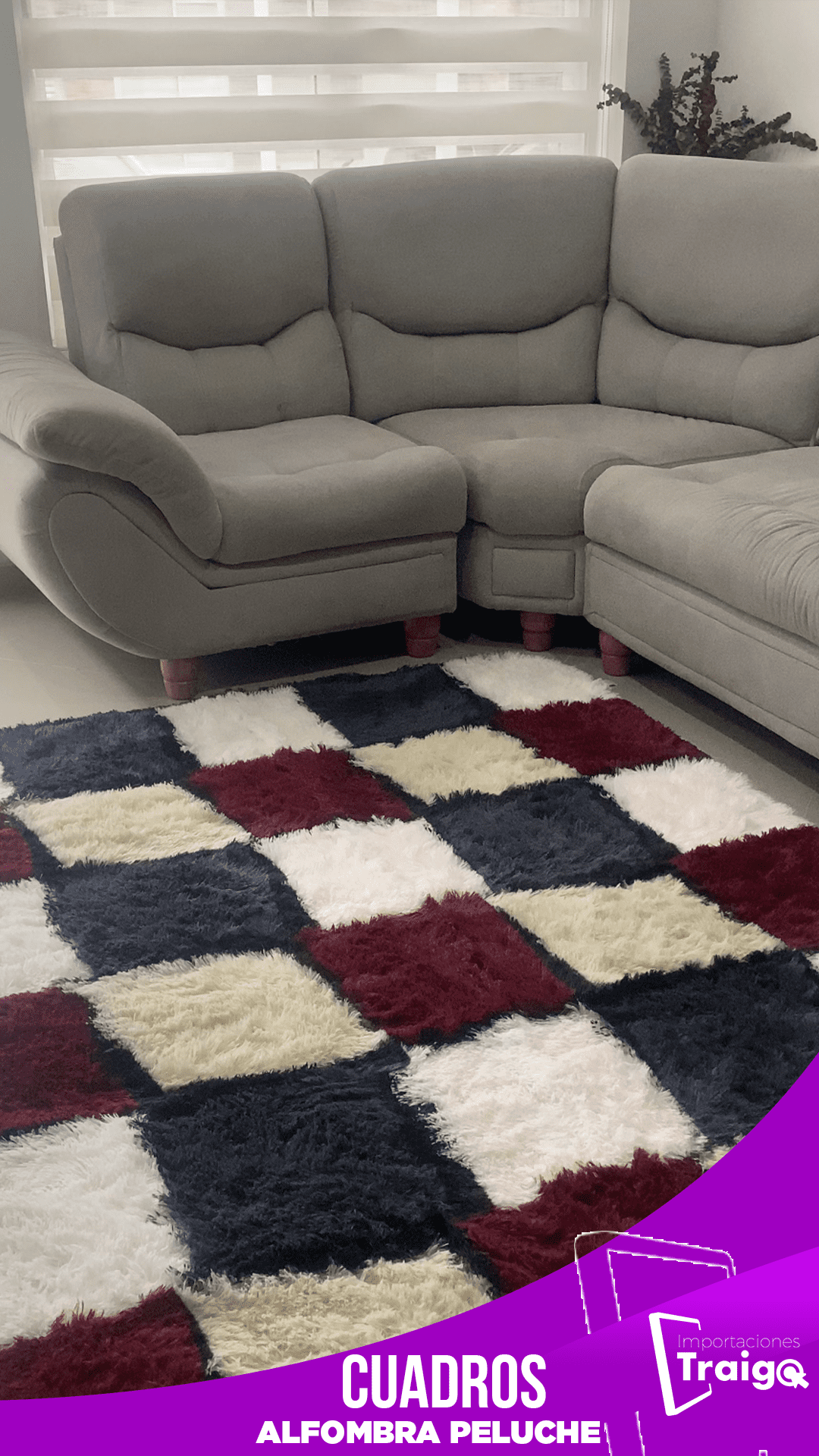 ALFOMBRA PELUCHE 2 mtr x 1,50