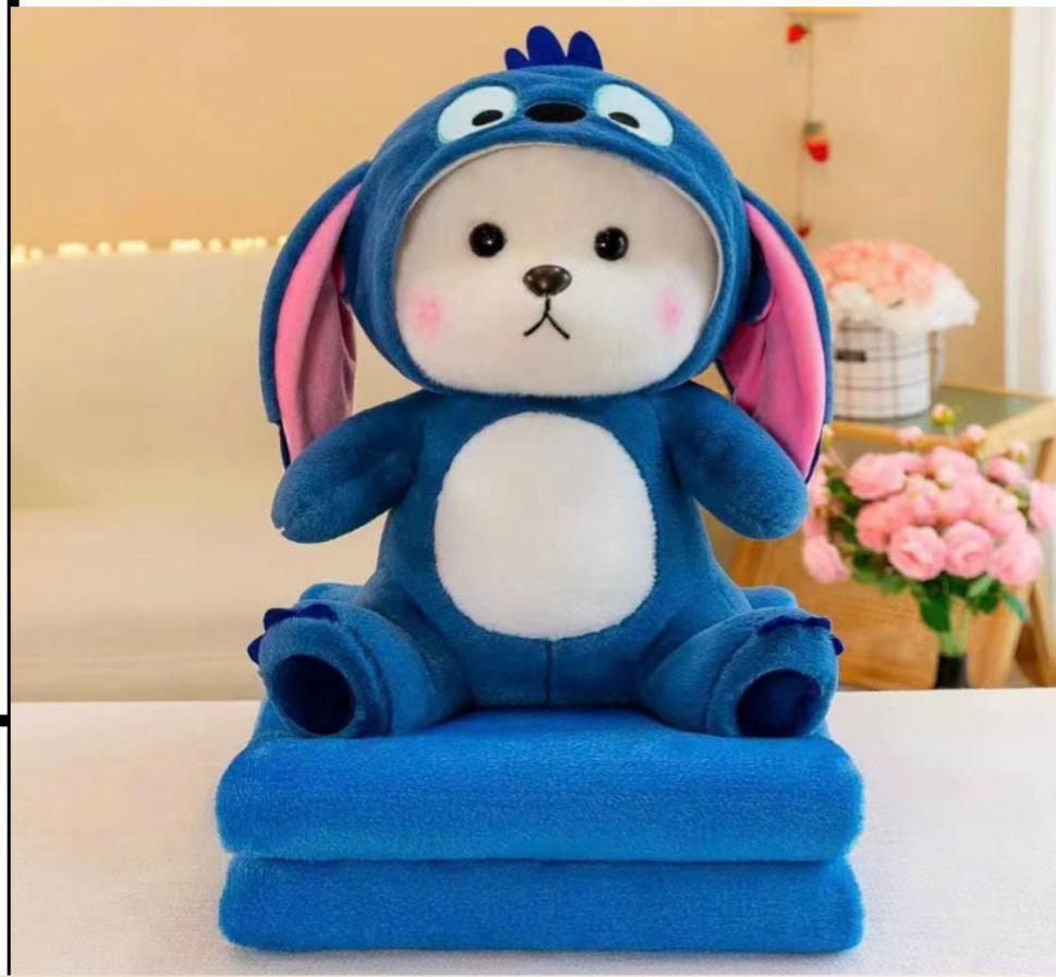 Peluches viajeros (Peluche + Cobija)